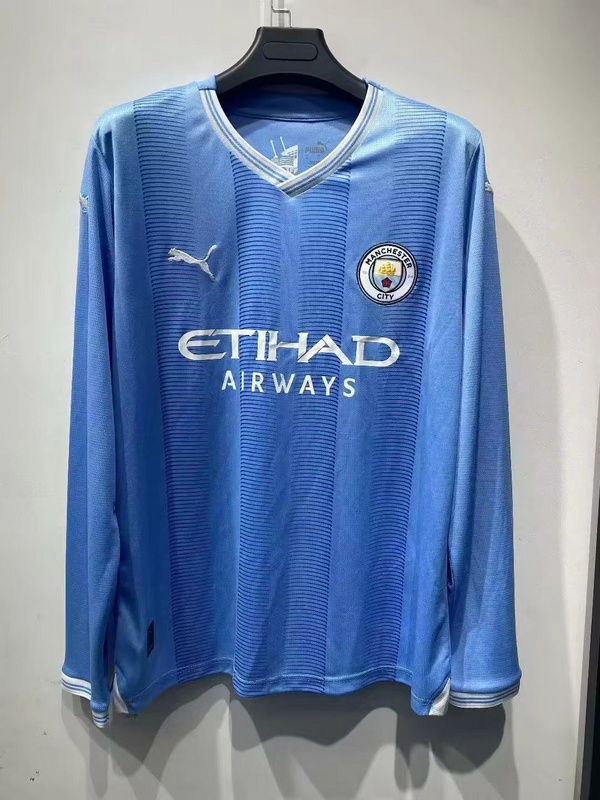 23-24 Manchester City home long sleeves